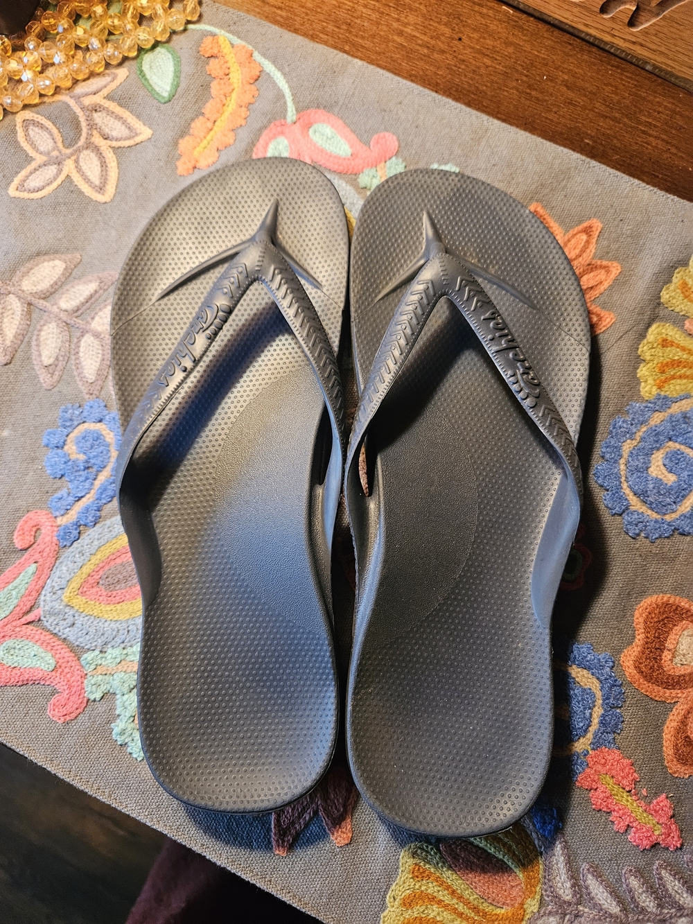 Unisex Navy Blue Flip Flop Sandals - Archies